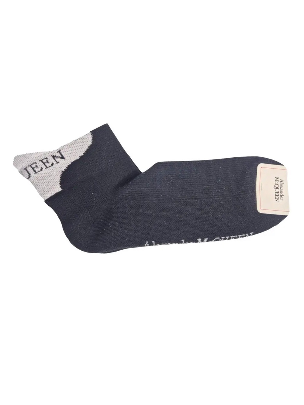 Alexander McQueen Black Logo Ankle Socks